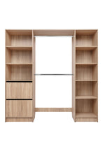 Load image into Gallery viewer, Basel Walk In Wardrobe Kit - Slim Shaker Panel - Natural Oak