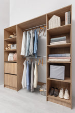 Load image into Gallery viewer, Basel Walk In Wardrobe Kit - Classic - Natural Oak