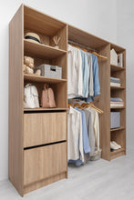 Load image into Gallery viewer, Basel Walk In Wardrobe Kit - Classic - Natural Oak