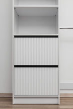 Load image into Gallery viewer, Basel Walk In Wardrobe Kit - Fluted - White