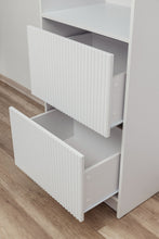 Load image into Gallery viewer, Basel Walk In Wardrobe Kit - Fluted - White