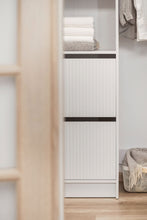Load image into Gallery viewer, Basel Walk In Wardrobe Kit - Fluted - White