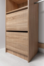 Load image into Gallery viewer, Basel Walk In Wardrobe Kit - Fluted - Natural Oak