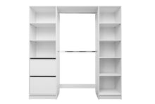 Load image into Gallery viewer, Basel Walk In Wardrobe Kit - Fluted - White