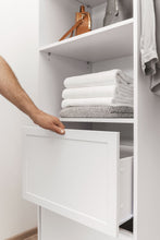 Load image into Gallery viewer, Basel Walk In Wardrobe Kit - Hamptons - White
