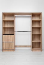 Load image into Gallery viewer, Basel Walk In Wardrobe Kit - Slim Shaker Panel - Natural Oak