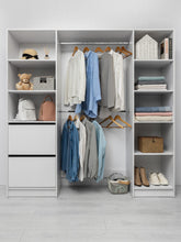 Load image into Gallery viewer, Basel Walk In Wardrobe Kit - Slim Shaker Panel - White