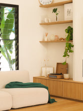 Load image into Gallery viewer, Brighton NZ Wool Throw Rug - Emerald