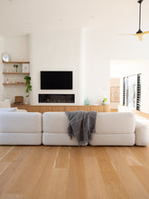 Load image into Gallery viewer, Brighton NZ Wool Throw Rug - Grey Striped