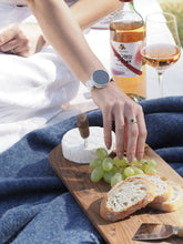 Load image into Gallery viewer, Brighton NZ Wool Throw Rug - Navy