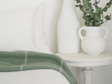 Load image into Gallery viewer, Brighton NZ Wool Throw Rug - Sage Striped