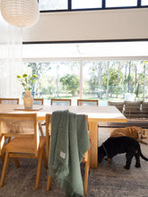 Load image into Gallery viewer, Brighton NZ Wool Throw Rug - Sage