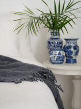 Load image into Gallery viewer, Cambridge NZ Wool Throw Rug - Navy