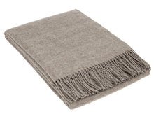 Load image into Gallery viewer, Chiswick Cashmere and Merino Wool Blend Throw - Stone