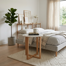 Load image into Gallery viewer, LYRA SIDE TABLE WITH WHITE MARBLE
