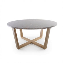 Load image into Gallery viewer, LYRA COFFEE TABLE WITH ROSE' MARBLE