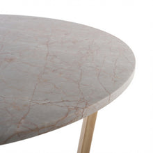 Load image into Gallery viewer, LYRA COFFEE TABLE WITH ROSE' MARBLE