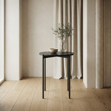 Load image into Gallery viewer, SOLIS SIDE TABLE BLACK WITH BLACK MARBLE