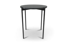 Load image into Gallery viewer, SOLIS SIDE TABLE BLACK WITH BLACK MARBLE