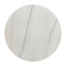 Load image into Gallery viewer, NERO WALNUT SIDE TABLE WITH WHITE MARBLE