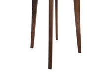 Load image into Gallery viewer, NERO WALNUT SIDE TABLE WITH NATURAL OAK MARBLE