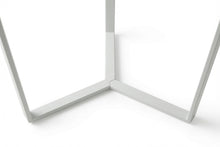 Load image into Gallery viewer, LUME SIDE TABLE WHITE WITH WHITE MARBLE
