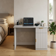 Load image into Gallery viewer, COPENHAGEN DESK - WHITE - VJ PANEL - PULL BRASS