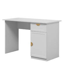 Load image into Gallery viewer, COPENHAGEN DESK - WHITE - HAMPTON - HALF MOON BRASS