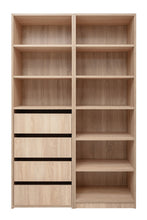 Load image into Gallery viewer, Geneva Built In Wardrobe - 6 Shelf Module - Natural Oak