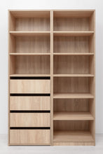 Load image into Gallery viewer, Geneva Built In Wardrobe - 6 Shelf Module - Natural Oak