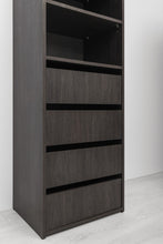 Load image into Gallery viewer, Geneva Built In Wardrobe - 4 Drawer 3 Shelf Module - Classic - Nordic Ash