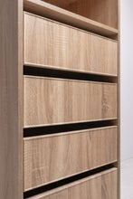 Load image into Gallery viewer, Geneva Built In Wardrobe - 4 Drawer 3 Shelf Module - Slim Shaker Panel - Natural Oak