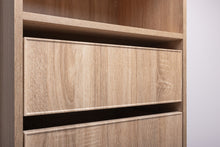 Load image into Gallery viewer, Geneva Built In Wardrobe - 4 Drawer 3 Shelf Module - Slim Shaker Panel - Natural Oak