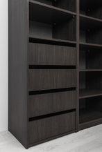 Load image into Gallery viewer, Geneva Built In Wardrobe - 4 Drawer 3 Shelf Module - Classic - Nordic Ash