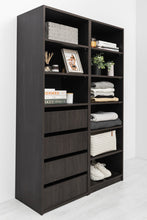Load image into Gallery viewer, Geneva Built In Wardrobe - 4 Drawer 3 Shelf Module - Classic - Nordic Ash