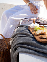 Load image into Gallery viewer, Hampton Merino Wool Blend Throw Rug - Dark Grey