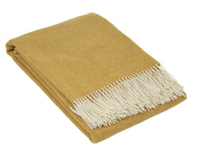 Load image into Gallery viewer, Hampton Merino Wool Blend Throw Rug - Ochre