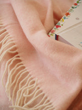 Load image into Gallery viewer, Kensington Cashmere and Superfine Merino Wool Throw Rug - Blush
