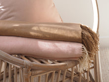 Load image into Gallery viewer, Kensington Cashmere and Superfine Merino Wool Throw Rug - Blush