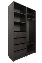 Load image into Gallery viewer, Malmo Walk In Wardrobe - 2 Shelf/Hanging Module - Nordic Ash