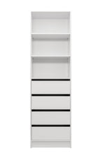 Load image into Gallery viewer, Malmo Walk In Wardrobe - 4 Drawer 3 Shelf Module - Classic - White