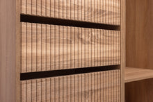 Load image into Gallery viewer, Malmo Walk In Wardrobe - 4 Drawer 3 Shelf Module - Fluted - Natural Oak