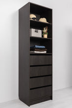 Load image into Gallery viewer, Malmo Walk In Wardrobe - 4 Drawer 3 Shelf Module - Classic - Nordic Ash