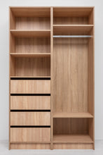 Load image into Gallery viewer, Malmo Walk In Wardrobe - 2 Shelf/Hanging Module - Natural Oak