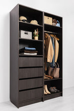Load image into Gallery viewer, Malmo Walk In Wardrobe - 4 Drawer 3 Shelf Module - Classic - Nordic Ash