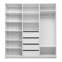 Load image into Gallery viewer, MALMO SIX SHELF WALK IN WARDROBE - WHITE