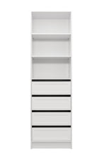 Load image into Gallery viewer, Malmo Walk In Wardrobe - 4 Drawer 3 Shelf Module - Hamptons - White