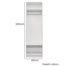 Load image into Gallery viewer, Malmo Walk In Wardrobe - 2 Shelf/Hanging Module - White