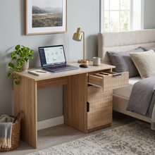 Load image into Gallery viewer, COPENHAGEN - NATURAL OAK - FLUTED - PULL BLACK