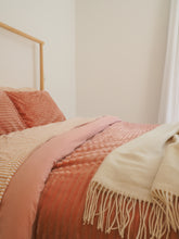 Load image into Gallery viewer, Oxford Merino Wool Blend Throw - Ivory